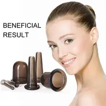 

Silicone Facial Massager Vacuum Cupping Massage Cans Anti-Cellulite Suction Cups for Face Frim Skin Guasha Body Cups Massager