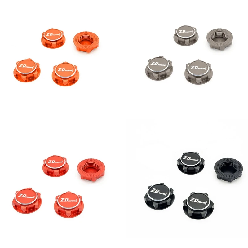 4* ZD Racing EX07 17mm Hex Wheel Nuts for 1/8 1/7 Traxxas X-Maxx Buggy RC Truck 