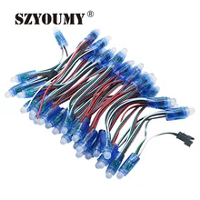 SZYOUMY 500 шт DC5V WS2811 RGB длиной в Пол, с бусинами водонепроницаемый 2811 ic полноцветная светодиодная точечная лампа