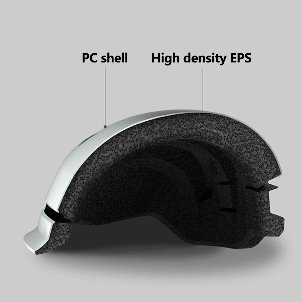 Waterprooof EPS+PC Scooter Helmet with LED Warning Light for Xiaomi M365 Electric Skateboard Scooter Bike Cycling Helmet