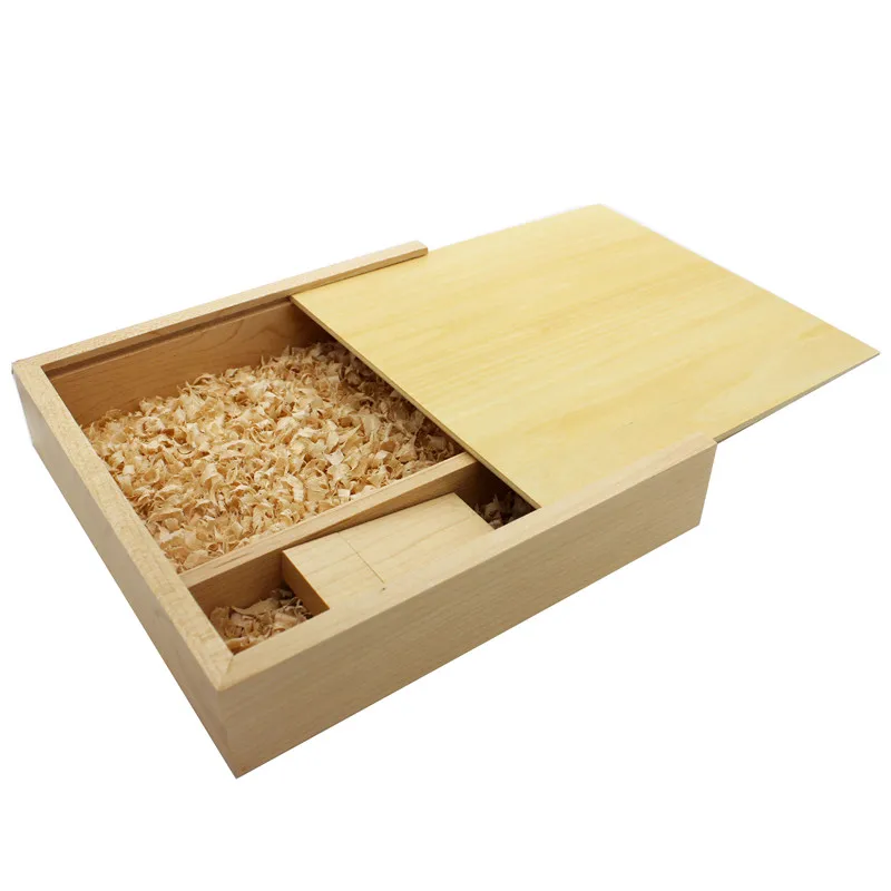 Maple wood JASTER бесплатный логотип деревянный фотоальбом usb+ коробка usb флэш-накопитель 4 ГБ 16 ГБ 32 ГБ 64 Гб фотография свадебный подарок 170*170*35 мм - Цвет: Maple wood