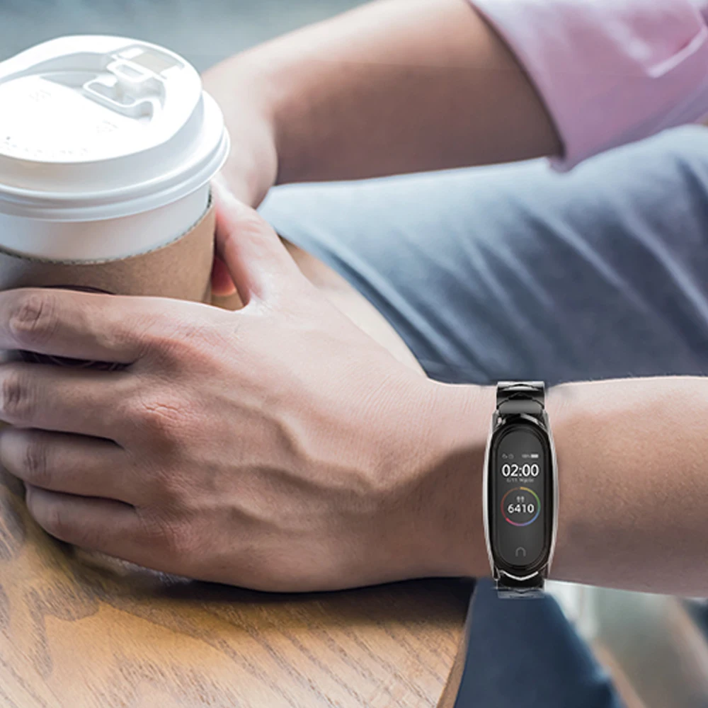 Металлические браслеты Mijobs из нержавеющей стали для браслета XiaoMi Mi band 3