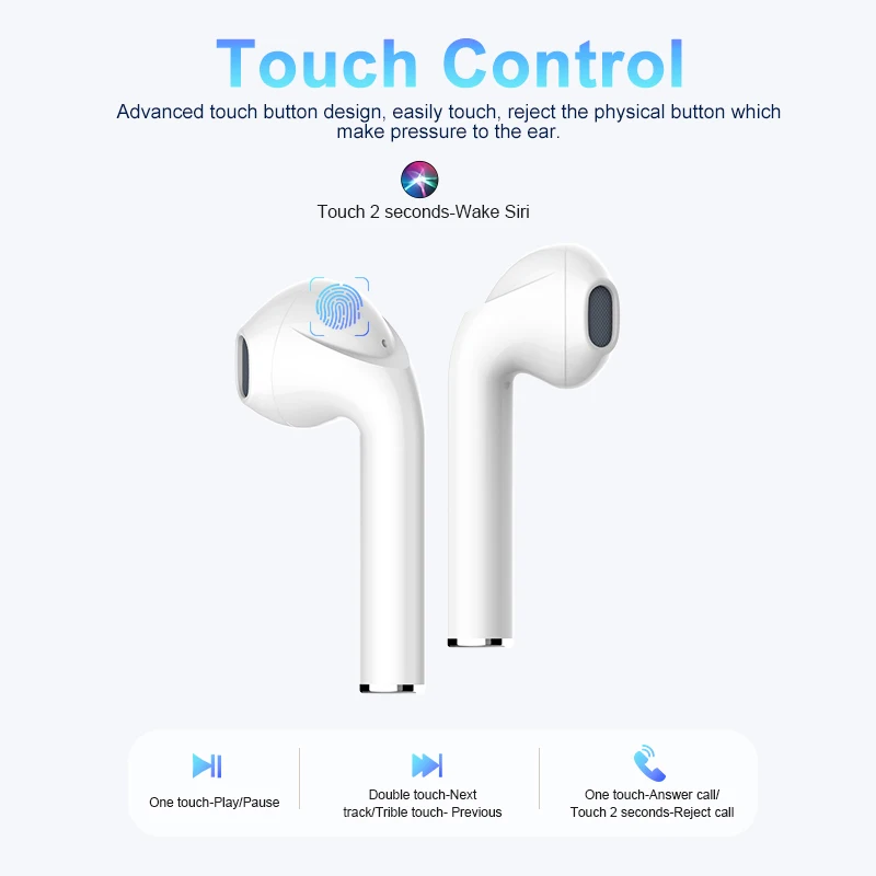 Langsdom T7RX Tws Bluetooth 5,0 наушники с сенсорным управлением настоящие Беспроводные наушники с микрофоном 15 шт./партия