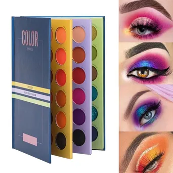 

75 Colors Fashion Eye Shadow Book Matte Long Lasting Eye Shadow Palette Three-layer Book Style Eyes Make Up Cosmetic