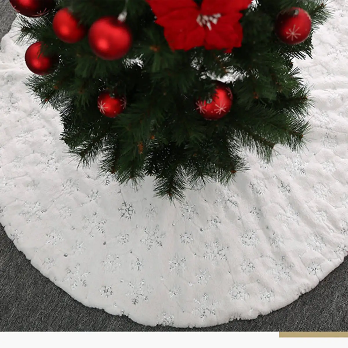 78-120 см Рождественская елка юбка ковер круглый напольный коврик покрытие Счастливого Рождества украшение для дома новогоднее мероприятие вечерние украшения - Цвет: B 105cm