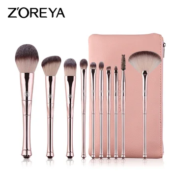 

Makeup Set Brush 10 Crown Handle Man-made Fiber Portable Beginner Set Brush