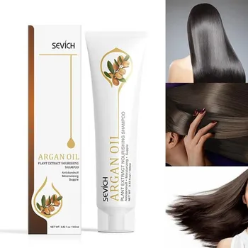 

100ml Argan Oil Hair Shampoo Moisturizing Hair Original Plant Hair Care Treatment Nourishing Shampoo For Anti Hair Loss