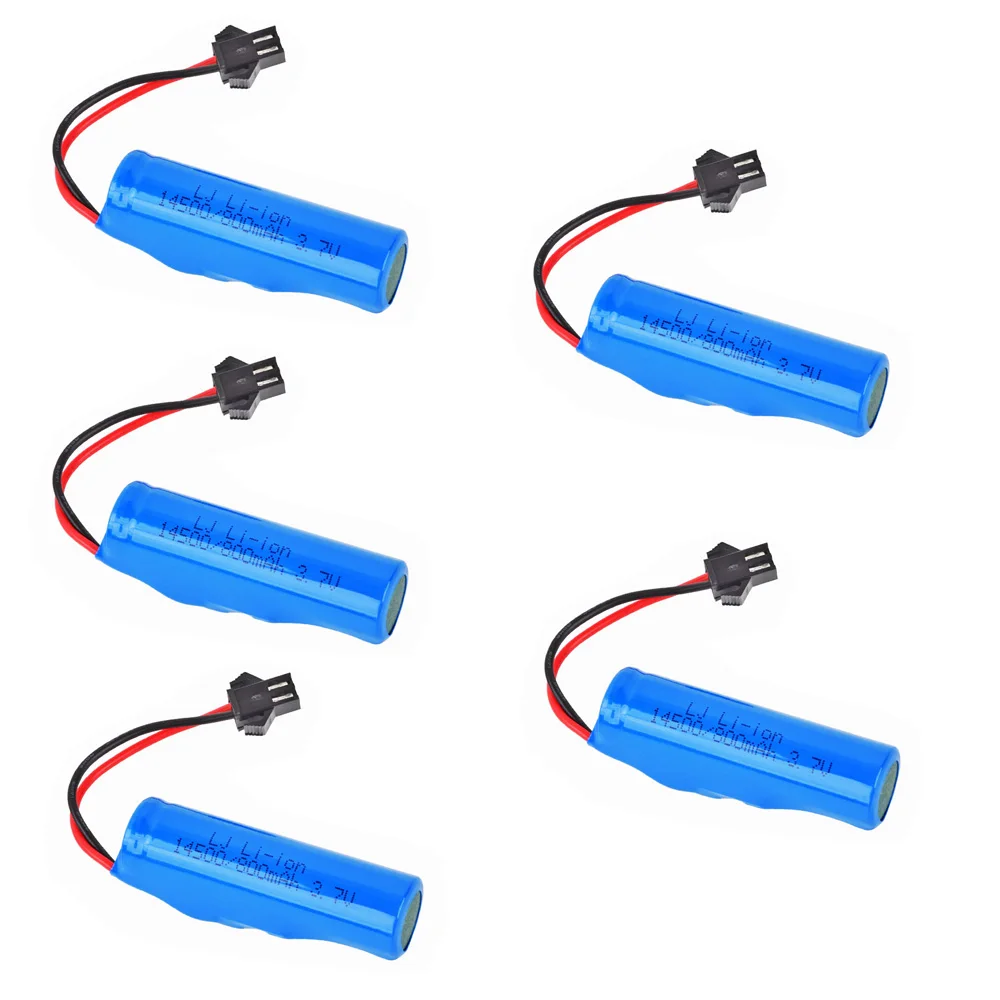3.7V 800mAh 14500 lipo Battery For C2 D828 toys accessories RC TOYS helicopter car Boats Tank Guns Trucks Trains battery | Игрушки и
