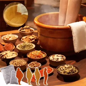 

1PC 6 Kind Of Herb Wormwood Foot Care Bath Spa Bubble Powder Feet Soak Home Health H2P9