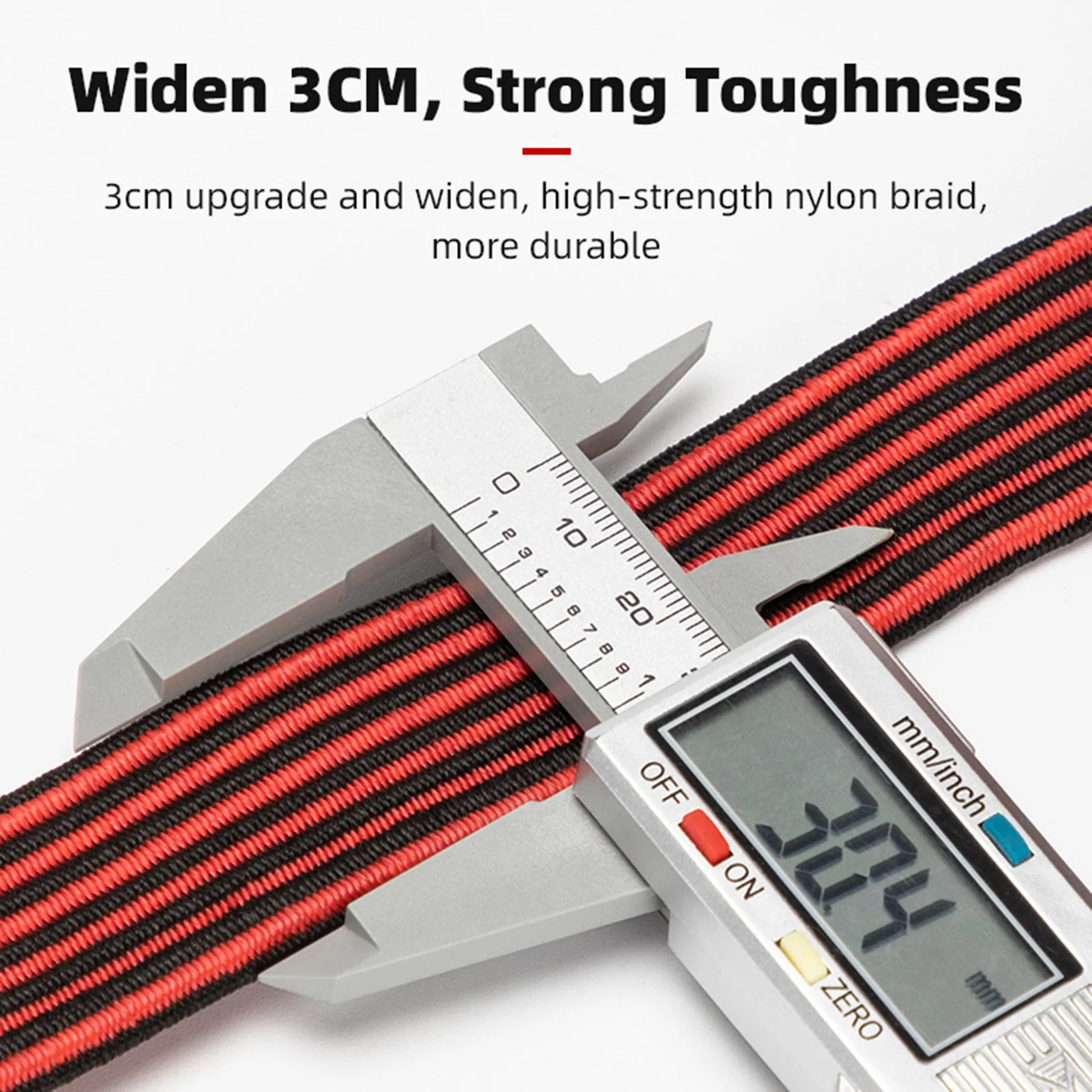 Widened And Strong Motorcycles Cargo Tie Down Straps Elastic Bicycle Trunk Strap Multi-purpose Elastic Rubbe Band Luggage Rope