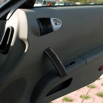 

256 * 35mm Handle panel trim stickers 1pcs Car Fiber Side Copilot For Nissan 350Z Z33 2006-09 Durable