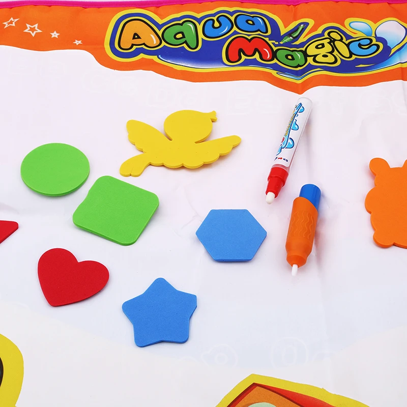 Детская Волшебная водная игрушка для рисования на холсте, обучающая игрушка для раннего обучения, красочные Мультяшные игрушки для детей