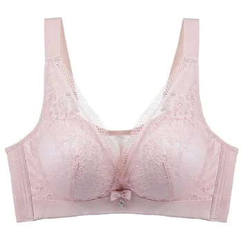 

New lace bra thin cup bralette big size lingerie plus size women push up bra C cup wire free underwear brassiere