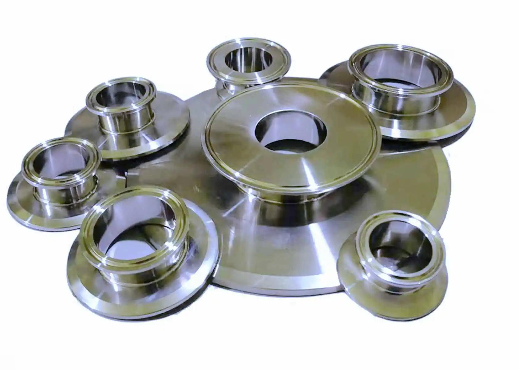 Tri Clamp Reduce 1.5" 2" 2.5" 3" 3.5" 4" 5" 6" 7" 8" Ferrule O.D Reducer 304 Stainless Steel Sanitary Pipe Fitting Homebrew
