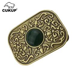 Cukup design masculino liso padrão de bronze fivelas de metal para 3.6 3.8cm de largura cinto paties cowboy buckle men bckck120