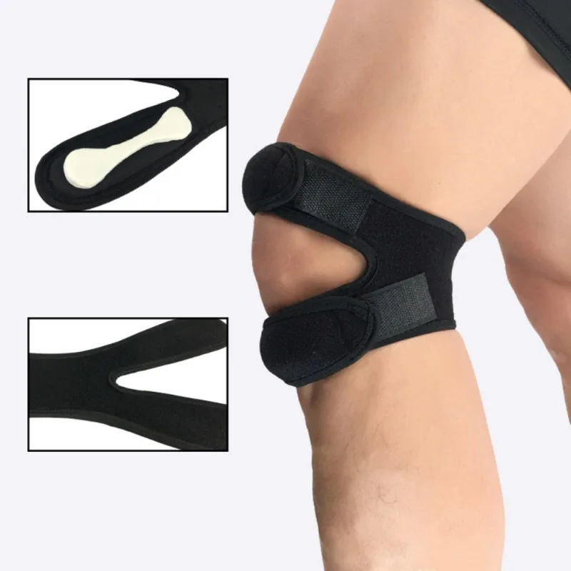 1PCS Pressurized Knee Wrap Sleeve Support Bandage Pad Elastic Braces Sport Hole Kneepad Brace Safety Basketball Tennis | Женская одежда