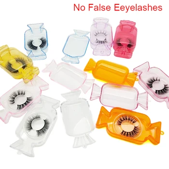 

Candy Design Wholesale False Eyelash Packaging Box Bulk Custom Logo Candy Shape Empty Acrylic Lash Package Case