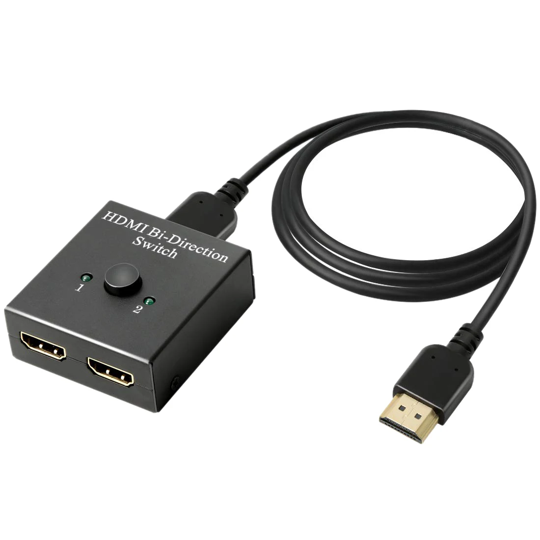 HDMI переключатель двухнаправленного 4K HDMI разветвитель 2X1 коммутатор для PS4 Roku Express поддерживает Ultra HD 4K 3D 1080P