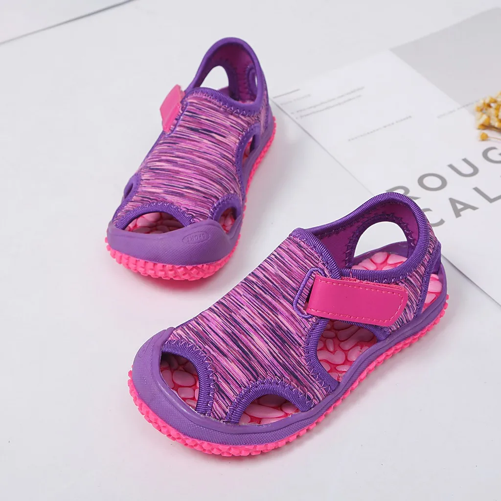 Girls' Sandals Boys' Water Shoes Kids Comfort Beach Sandals Baby Closed-Toed Shoes Beach Toddler Summer