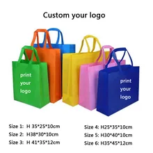 200 шт., Пользовательский логотип сумки новые мешки нетканые сумки с вашей одежда с логотипом сумки обувь сумки Размер s m l