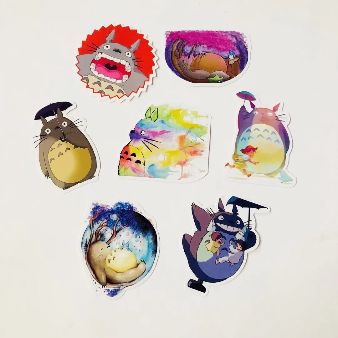 Япония мультфильм анимация miyazaki totoro клейкая бумага водонепроницаемый ноутбук багаж скутер путешествия тележка наклейка на компьютер