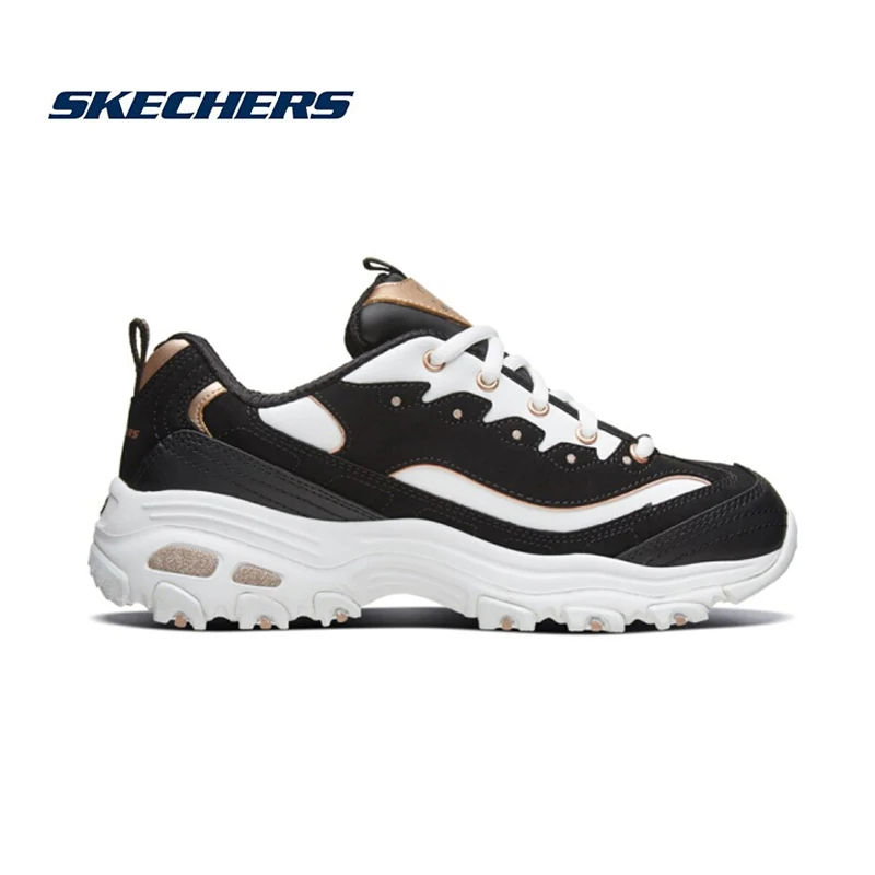 Skechers D'lites/Женская обувь; обувь для папы на платформе; Женская Удобная дышащая обувь; кроссовки; Basket Femme Krasovki 666239-bwgd