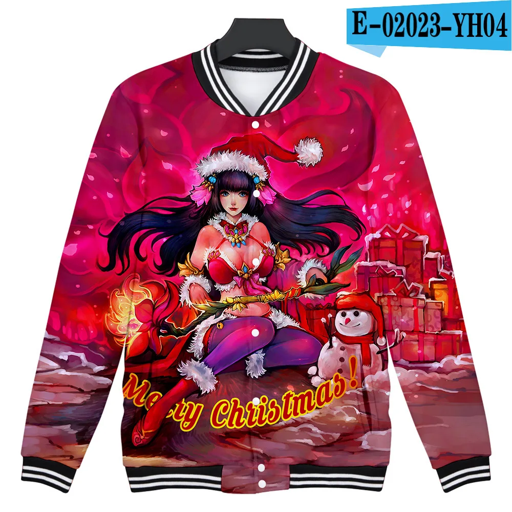 Merry Christmas 3d печать бейсбольная форменная куртка для мужчин и женщин Harajuku толстовки зимняя мода хип хоп забавная толстовка верхняя одежда - Цвет: 009