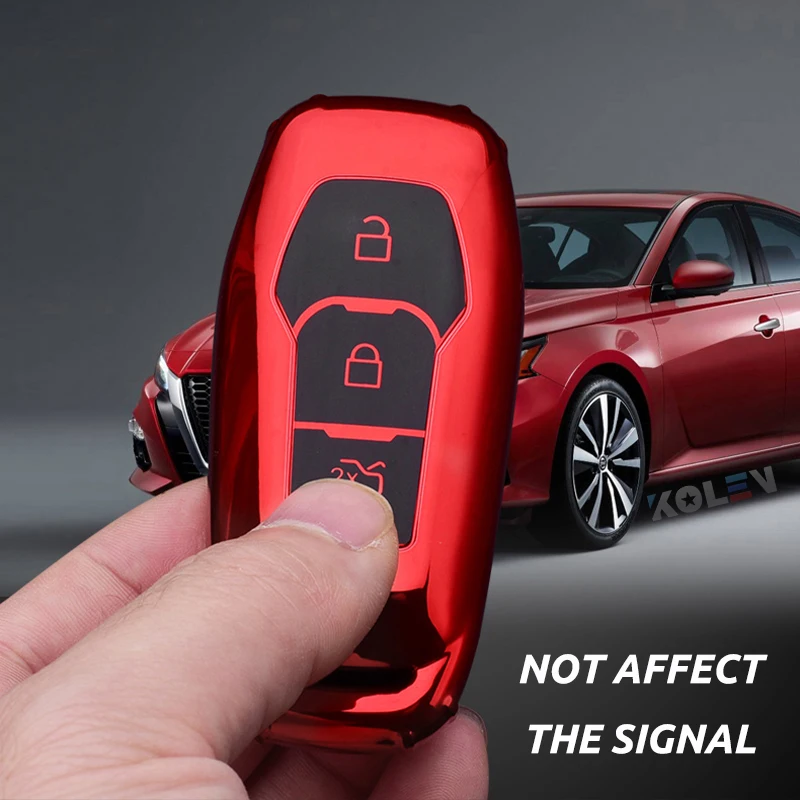 Soft TPU Car Remote Key Case Cover Holder Shell per Ford Focus 3 4 ST Mondeo 5 MK5 Mustang F-150 Explorer Edge Fiesta Kuga MK3 4 - H98bf19f5c2464366ad0c737f7babbfdcs