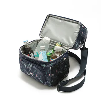 

Portable Picnic Bento Case Tote Bag Tableware Bag Insulated Thermal Cooler Lunch Box Zipper Seal Bag Food Snack Storage Pouch