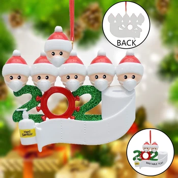 

2020 Quarantine Christmas Birthdays Party Decoration Gift Product Personalized Hanging Ornament, Pandemic -Social Distancing