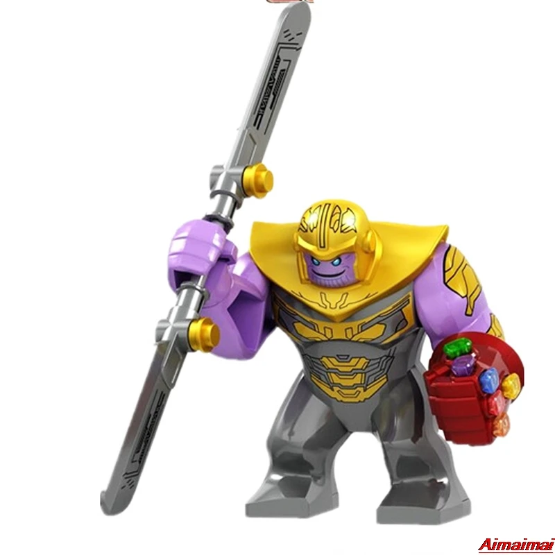 Legoing The Film Marvel Thanos Iron Man Avengers Hulk Endgame Infinity War 4 Marvels Super Heroes Figures Blocks Gifts Toys Set