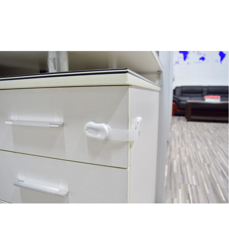 TUSUNNY 6 Pcs Wholesale Popular Safety Lock Child Baby, Adjustable Door Baby Safety Cabinet Locks