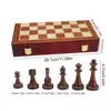 Metal Glossy Golden And Silver Chess Pieces Solid Wooden Folding Chess Board High Grade Professional Chess Games Set Gift 6