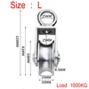 304 U Type Stainless Steel Pulley Wire Rope Traction Fixed Pulley Lifting Single Bearing 500-1000kg Rotatable Lifting Ring Q-274 3