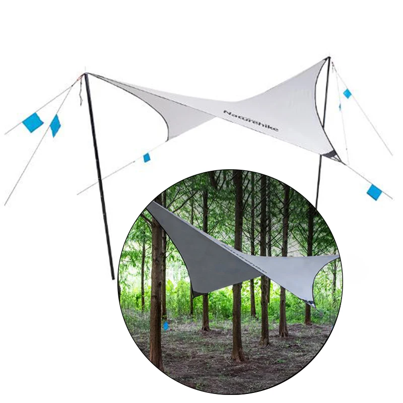 Naturehike открытый навес комплект Сверхлегкий Кемпинг непромокаемый солнцезащитный крем портативный