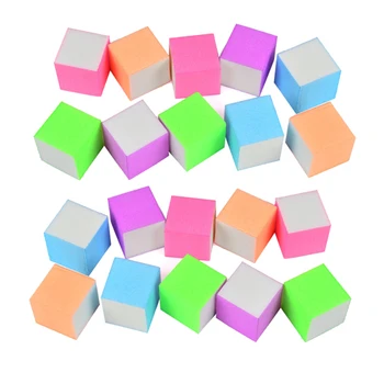 

20pcs Mini Sponge Nail File Colorful Form Nail Buffers Polish Block Manicure Pedicure Sanding Nail Art Tool