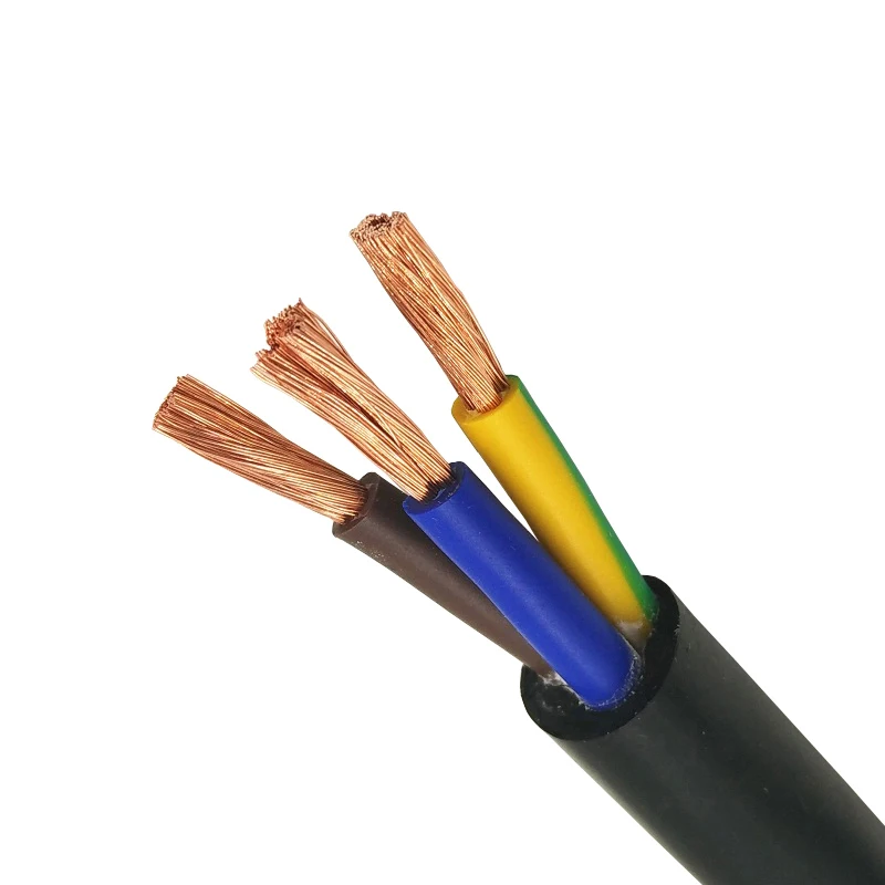 전기 구리 와이어 도체 RVV 케이블, 블랙 15 AWG 1.5 mm2 RVV 2, 3, 4, 5, 6, 7, 8, 10, 12, 14, 16/18 코어 핀