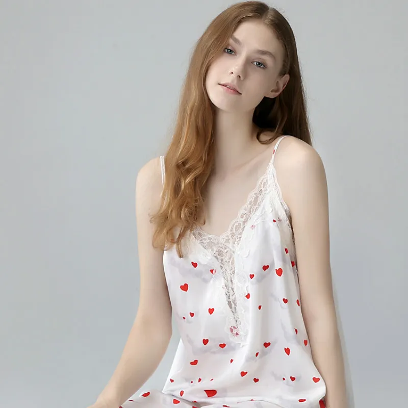 Women Sleep Camisole Summer Loose Lace Lingerie Croped Feminino Sexy