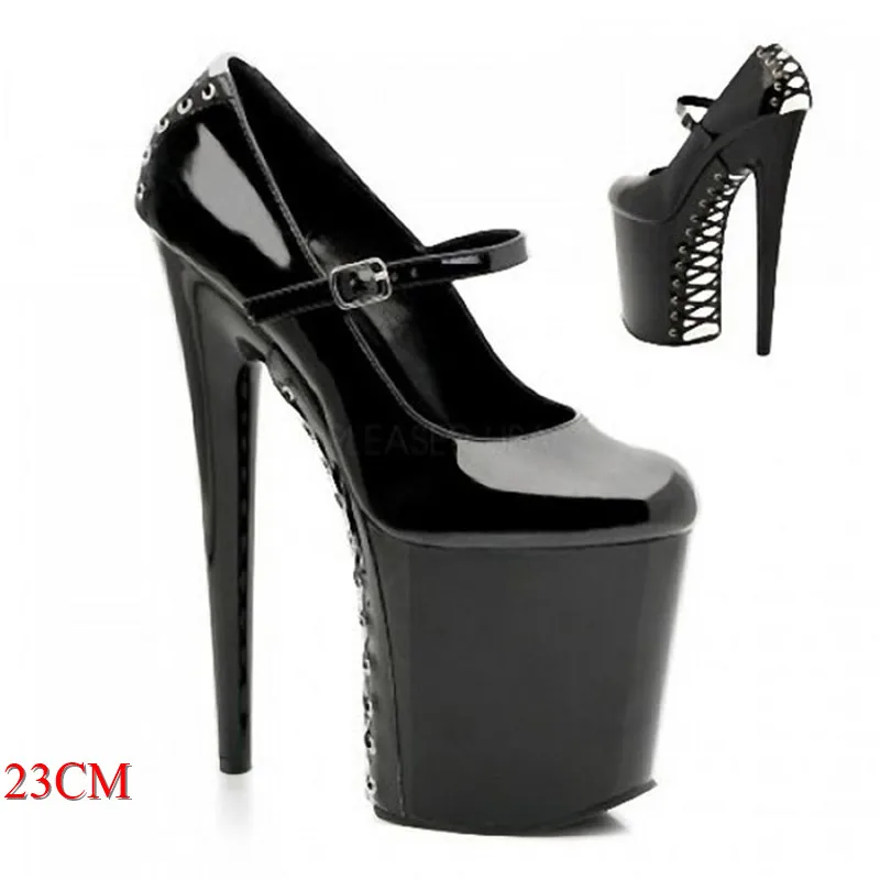 Summer new product 20cm high stilettos, the star with the patent leather sexy white Dance Shoes