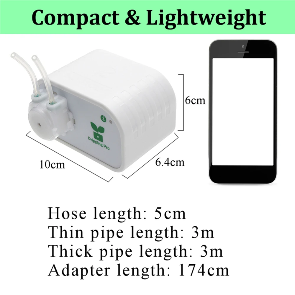 

Hot DIY Micro Automatic Drip Irrigation Kit Self Watering Irrigation System withTimer Plants Watering System USB Port APP Contro