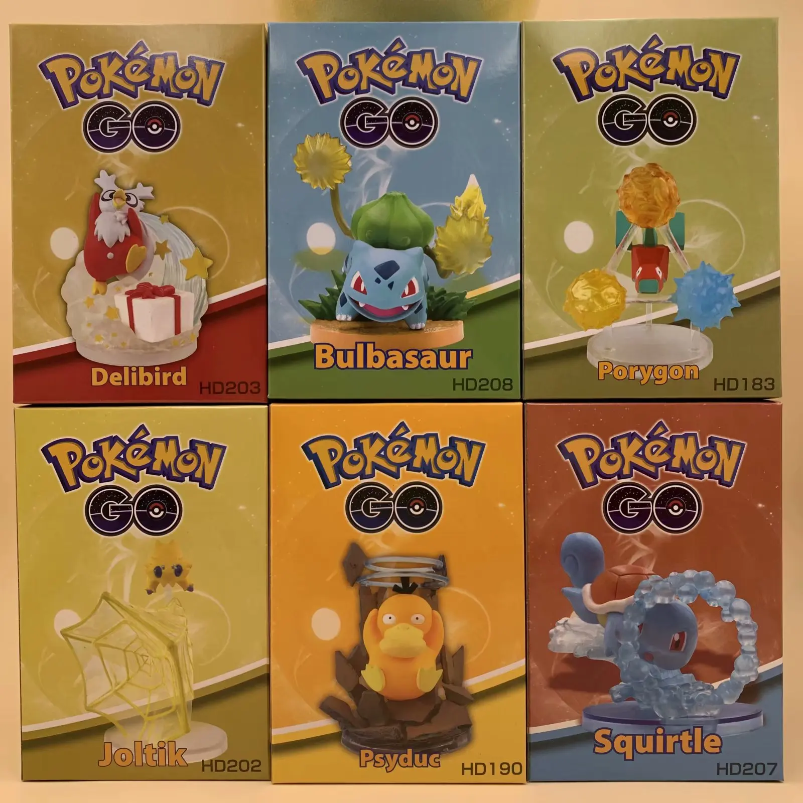 Takara Tomy Pokemon Go цифры 6 шт./компл. Delibird Бульбазавр Porygon Joltik Psyduc Сквиртл куклы игрушки яйца стол украшения Высота каблука 10 см