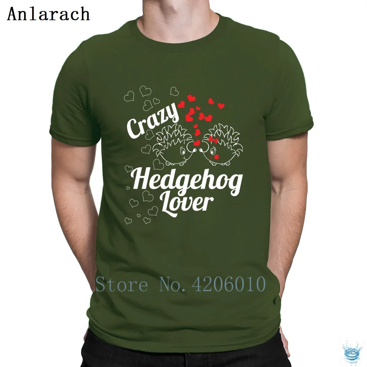 Crazy Hedgehog футболка «lover» дешевая официальная забавная Повседневная футболка для мужчин размер S-3xl стильная одноцветная Футболка с принтом