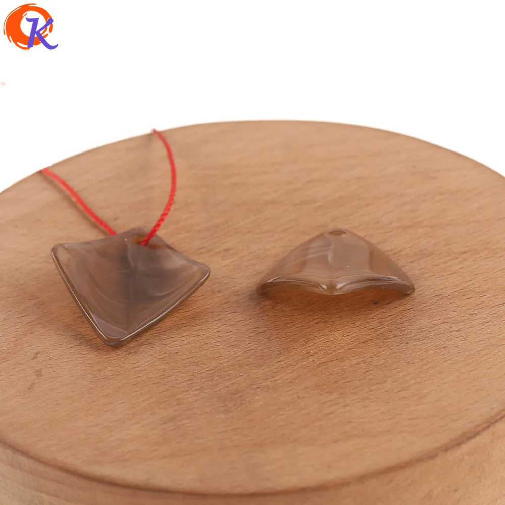 Cordial Design 24x30mm 200pcs Marble Effect/Curved Rhombus Shape Beads/Earrings Accessories/Parts/Hand Made Jewelry/Earring DIY