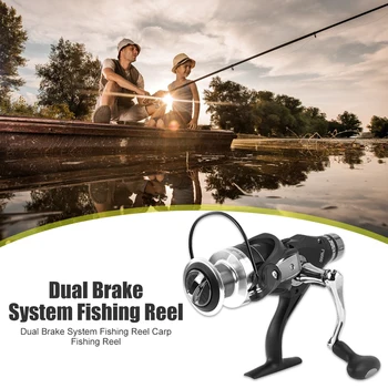 

Dual Brake System Fishing Reel 9+1 BB 5.2:1/4.7:1 Fishing Spinning Reel Tackle Accessories Front Rear Double Unloading