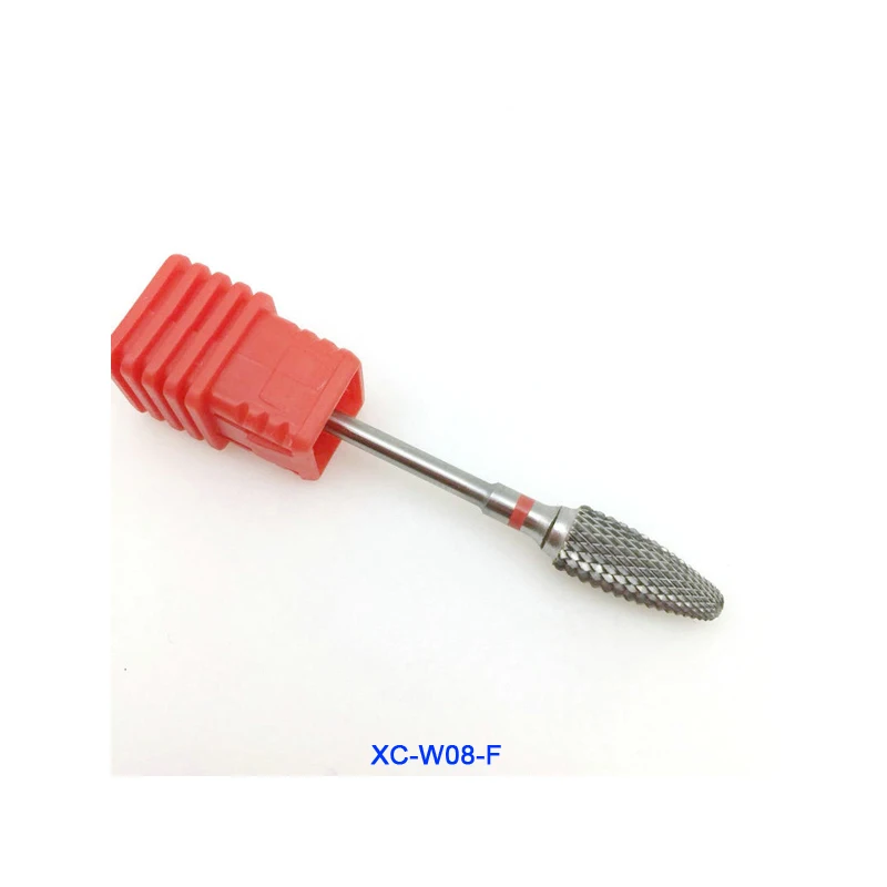 RIKONKA 1pc Carbide Nail Drill Bit Milling Cutter For Manicure Electric Manicure Machine Nail Dill Cutter Files Nail Accessories - Цвет: XC-W08-F