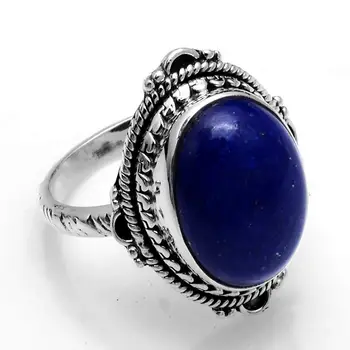 

Genuine Lapis Lazuri Ring 925 Sterling Silver, USA Size : 7, 2SR563