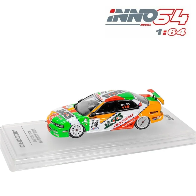 

INNO64 1:64 Honda Accord CD6 #14 JACCS JTCC 1996 Racing Die-cast Model Car