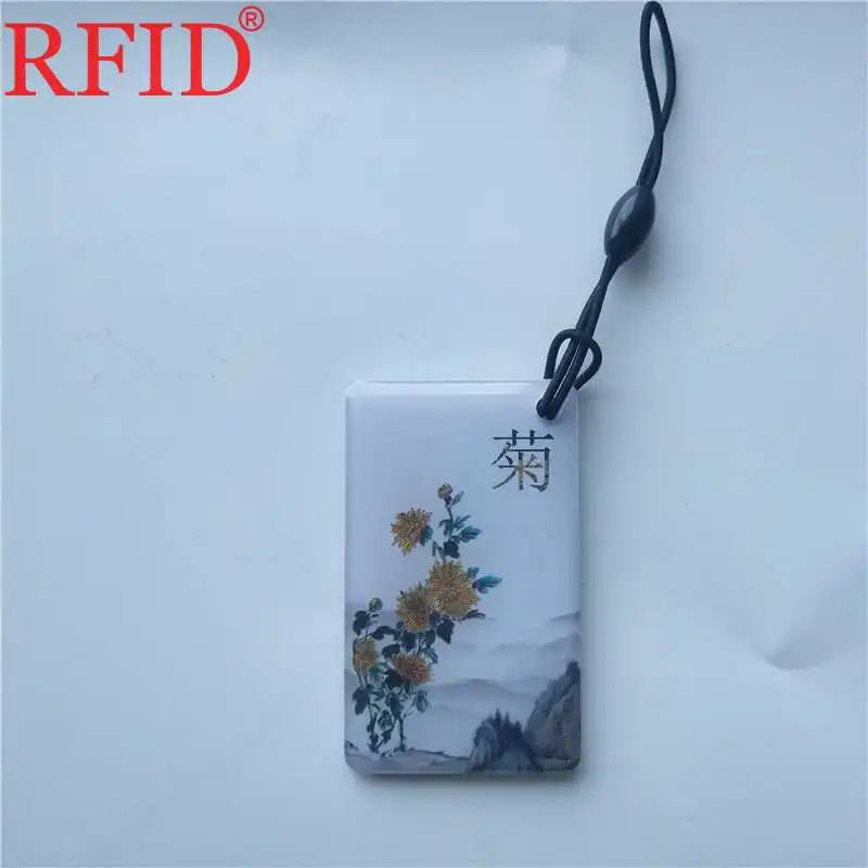 ID 125 кГц EM4100 только для чтения брелки в китайском стиле жетон RFID брелок карта