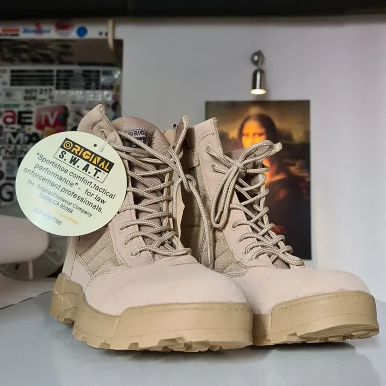 Men Desert Tactical Military Boots Mens Working Safty Shoes Army Combat Boots Militares Tacticos Zapatos Men Shoes Boots Feamle (3)