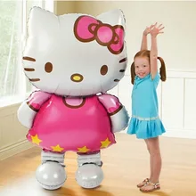 116x68 см Большой размер hello kitty кошка фольгированный шар мультфильм Свадьба День рождения украшение надувной воздушный шар